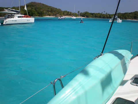 que du bonheur dans ce mouillage des petites antilles