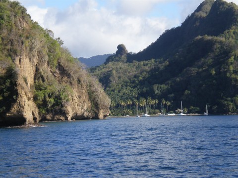  le mouillage de Wallilabou saint vincent les Grenadines