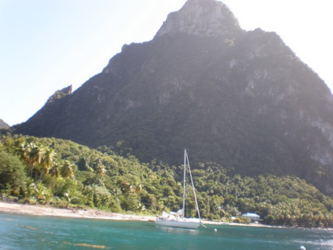 La soufriere de sainte Lucie aux Antilles